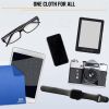 Microfiber Cleaning Cloth for Glasses Lens Cleaning Cloth Microfiber Cloth for Phone Screens Camera 12 pcs Blue