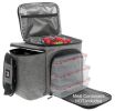 Large Meal Prep Lunch Box Insulated Lunch Box For Women or Men Perfect For Multiple Containers Meals Keep Food Cool and Organized Gray Black