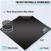 Microfiber Cleaning Cloth for Glasses Lens Cleaning Cloth Microfiber Cloth for Phone Screens Camera Lens 12 pcs Black