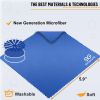 Microfiber Cleaning Cloth for Glasses Lens Cleaning Cloth Microfiber Cloth for Phone Screens Camera 12 pcs Blue