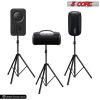 5 Core Speaker Stand Tripod Floor Tall Adjustable 35mm DJ Studio Monitor Stands Pole Mount - SS ECO 1PK WOB