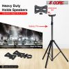5 Core Speaker Stand Tripod Floor Tall Adjustable 35mm DJ Studio Monitor Stands Pole Mount - SS ECO 1PK WOB