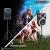 5 Core Speaker Stand Tripod Floor Tall Adjustable 35mm DJ Studio Monitor Stands Pole Mount - SS ECO 1PK WOB