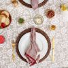 Outdoor Patio Table Decor Tablecloth with Zipper 60 Inch Round